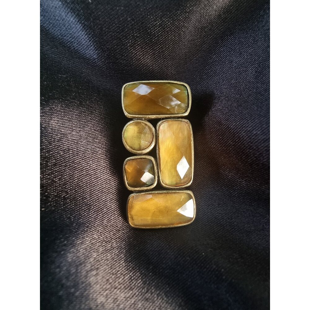 Lia Sophia Vintage Jewelry Amber Tone Pendant